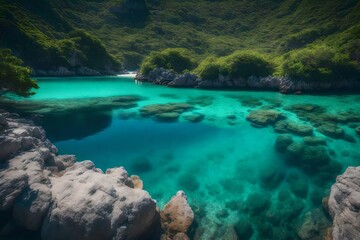Fototapeta premium tropical island in the sea