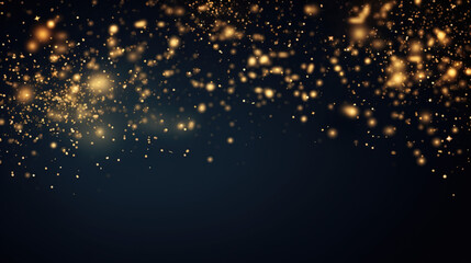 Obraz na płótnie Canvas Gold glittering background for banners and as a basis for text and products on the theme of Christmas, celebrations or birthdays. Romantic starry sky illustration