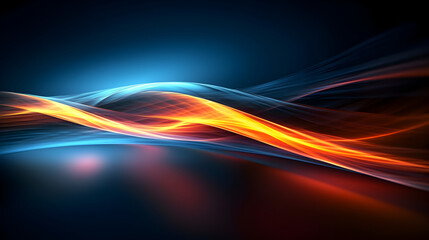 "Chromatic Harmony: In the Cosmic Symphony of Orange and Blue, Light Tails Illuminate the Night, Crafting a Captivating Visual Sonata for Your Screensaver Oasis