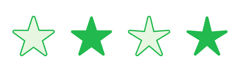 Star Icon set. rating icon vector. favourite star icon