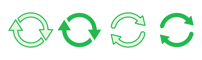 Refresh icon set. Reload icon vector. Update icon.