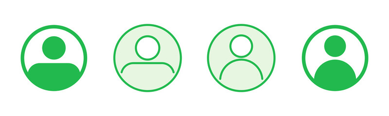 People icon set. person icon vector. User Icon vector