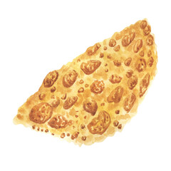 Cheburek pinup pop art retro raster illustration. Comic book style imitation.