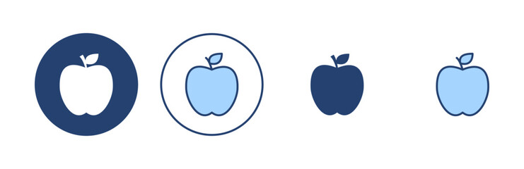 Apple icon vector. Apple sign and symbols for web design.