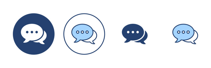 Fototapeta premium Chat icon vector. speech bubble sign and symbol. comment icon. message