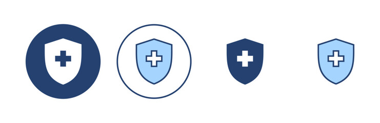Health insurance icon vector. Insurance health document sign and symbol
