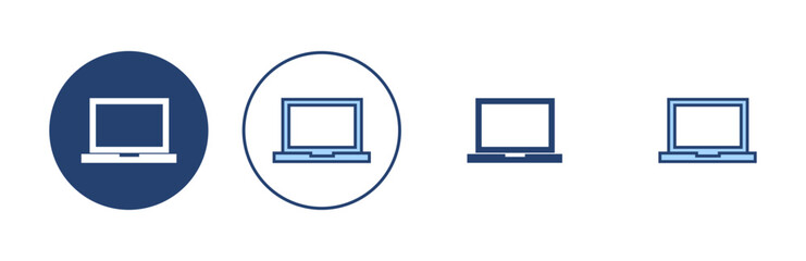 Laptop icon vector. computer sign and symbol