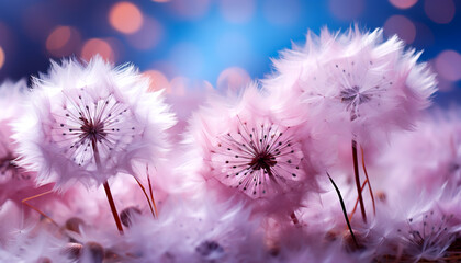 A Serene View of Vibrant Dandelions in Full Bloom