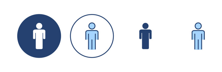 Man icon vector. male sign and symbol. human symbol