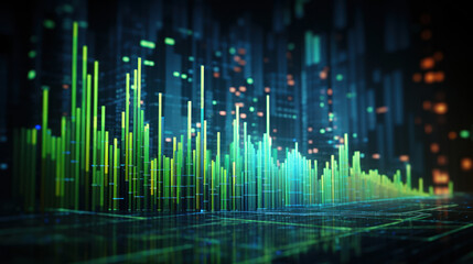 Charts rise and fall in a digital dance of numbers