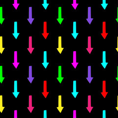 seamless pattern with colorful arrows