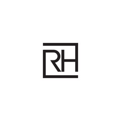 Real estate, typography, rh, h, logo design, reserve, abstract, building, consulting, rounded, compass, minimal, circle, line, revolution, text, aero, paint, art house, home, vector editable