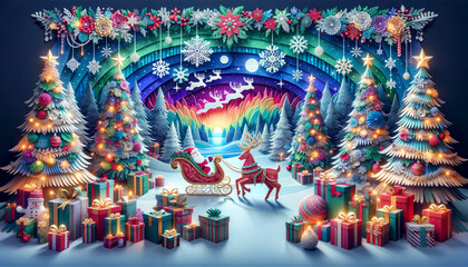 Merry Christmas & Happy NewYear クリスマスカード