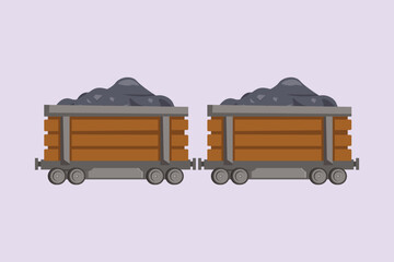 Mining industry isometric icon. Mining equipment concept. Colored flat vector illustration isolated. © Sell Vector