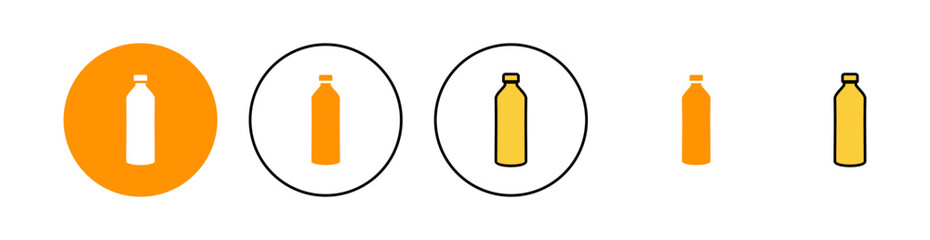 Bottle icon set for web and mobile app. bottle sign and symbol - obrazy, fototapety, plakaty