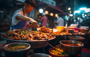 Global Street Food Delights: Scenes of Culinary Excellence - Scene 0