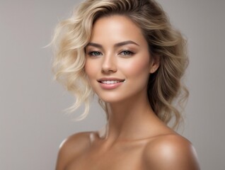 Naklejka premium Radiant Beauty Unveiled. Skincare Elegance and Expert Aesthetics Captured. Aesthetic Backgrounds