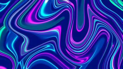 Blue Neon Light Abstract Wallpaper Background