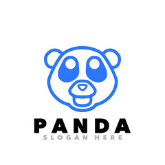 panda bear vector icon logo