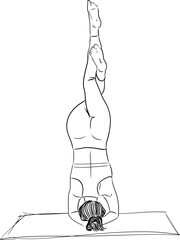 Woman exercise in yoga posture