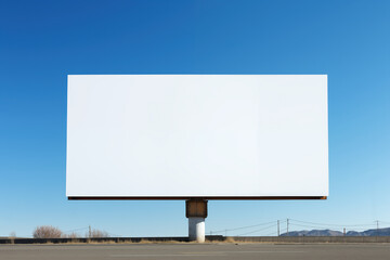 Obraz premium BillBoard Template Advertising Poster Real World Blank for Artwork Graphic Mockup Of Commercial Adverts street