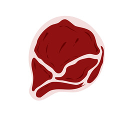 Beefsteak slice Vector Illustration 