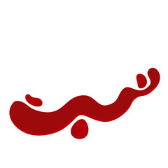 Tomato and Chili Sauce Red Liquid Vector Illustration 