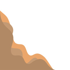 Vector Wave Element Brown Design 