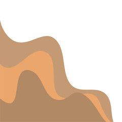 Vector Wave Element Brown Design 