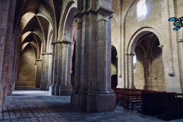 Stone columns in church
