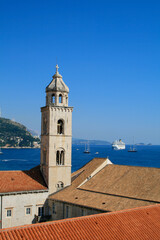 Fototapeta na wymiar Bell Tower of St. Dominic, Dubrovnik