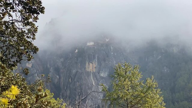 Trekking to Tiger Nest Temple in Paro, Bhutan.