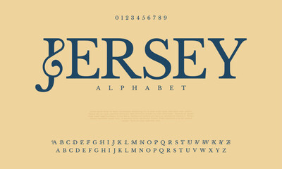 Jersey creative modern urban alphabet font. Digital abstract moslem, futuristic, fashion, sport, minimal technology typography. Simple numeric vector illustration