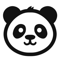 simple and cute panda logo