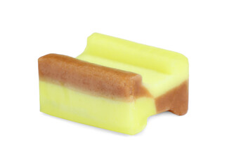 One tasty colorful bubble gum isolated on white