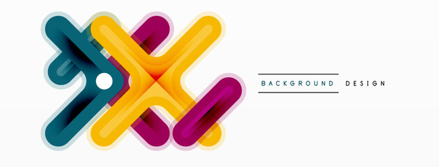 Cross line background minimal geometric template. Design for wallpaper, banner, background, landing page, wall art, invitation, prints, posters