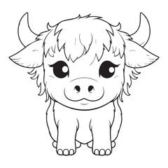 baby buffalo coloring pages