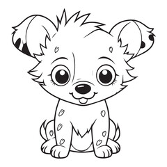  baby hyena coloring pages