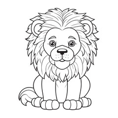  cute lion coloring pages