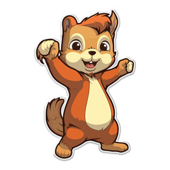 cute squirrel stickers