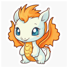 cute dragon sticker