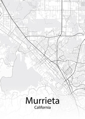 Murrieta California minimalist map