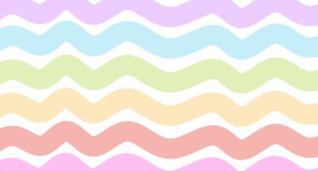 minimalistic background seamless rainbow pastel color curved brush