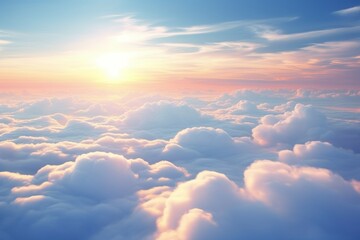sky over the clouds cinematic clouds wallpaper