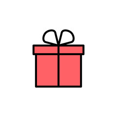 Gift icon set illustration. gift sign and symbol. birthday gift