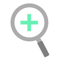 Obraz premium シンプルな拡大マークの虫眼鏡