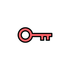 Key icon set illustration. Key sign and symbol.