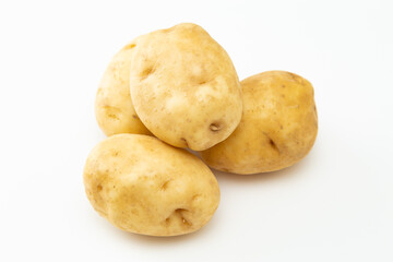 白背景にジャガイモ
