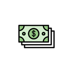 Money icon set illustration. Money sign and symbol