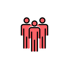 People icon set  illustration. person sign and symbol. User Icon vector